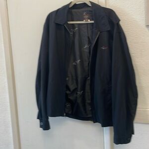 Greg Norman black full zip up jacket size large